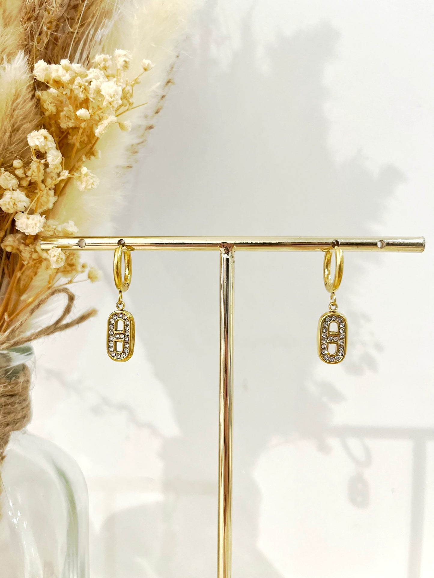 Boucles d’oreilles Emilie en acier inoxydable