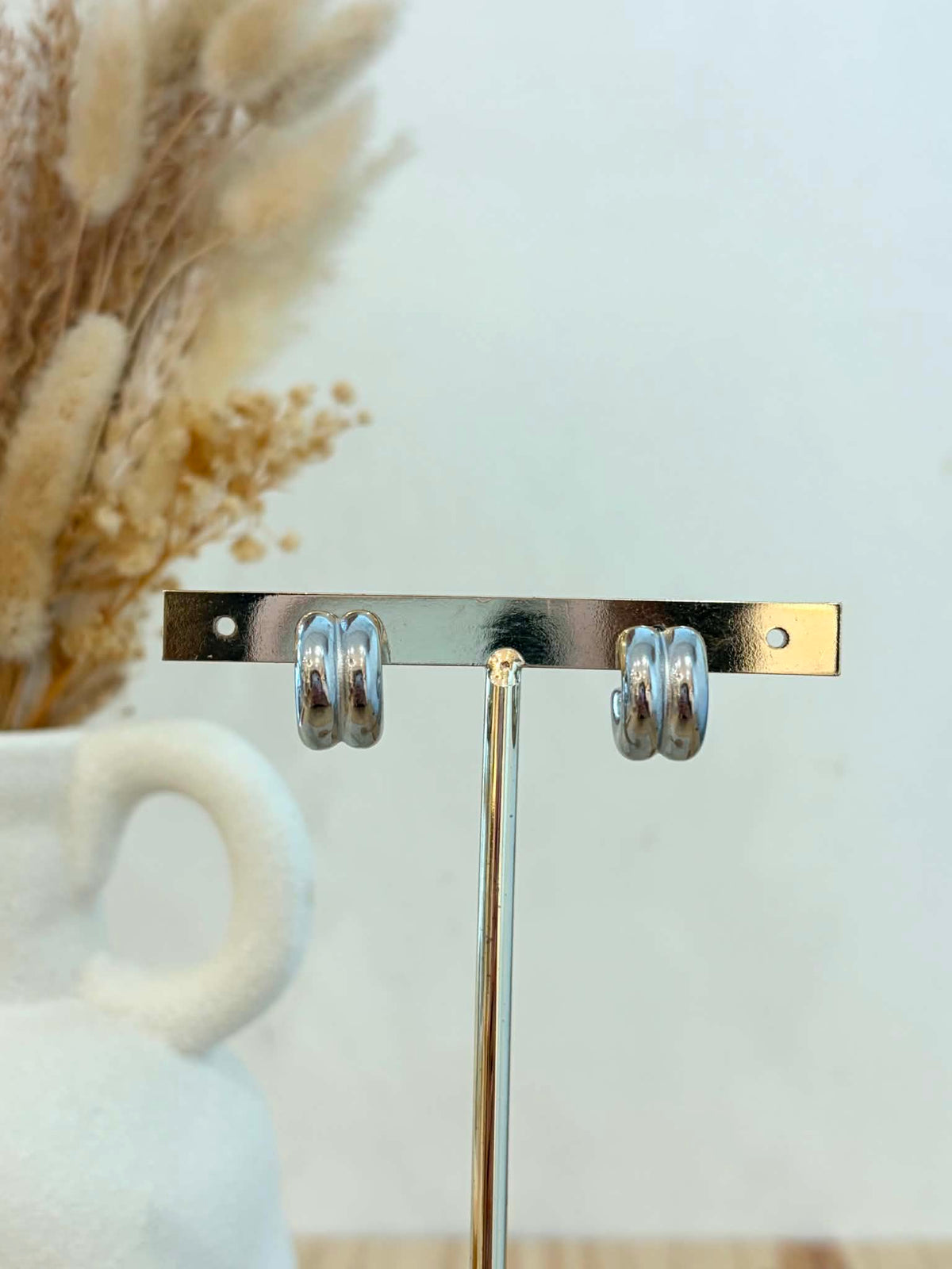 Boucles d'oreilles Maëlle en acier inoxydable