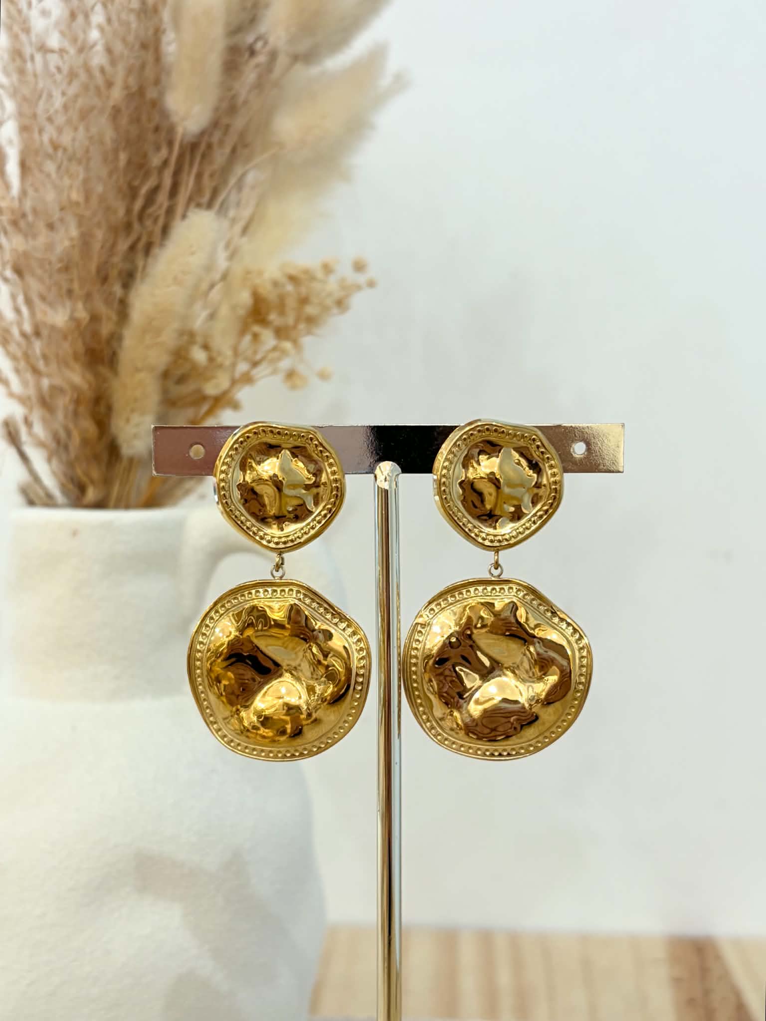 Boucles d'oreilles Lelia en acier inoxydable