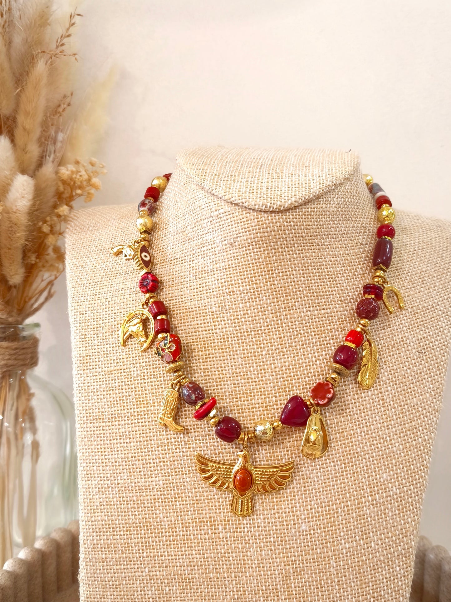Collier Cowgirl en acier inoxydable
