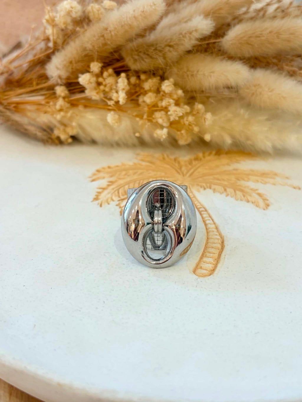Bague Nyméria en acier inoxydable