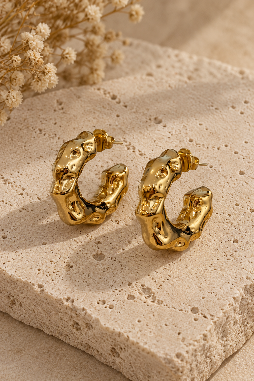 Boucles d'oreilles Alma en acier inoxydable