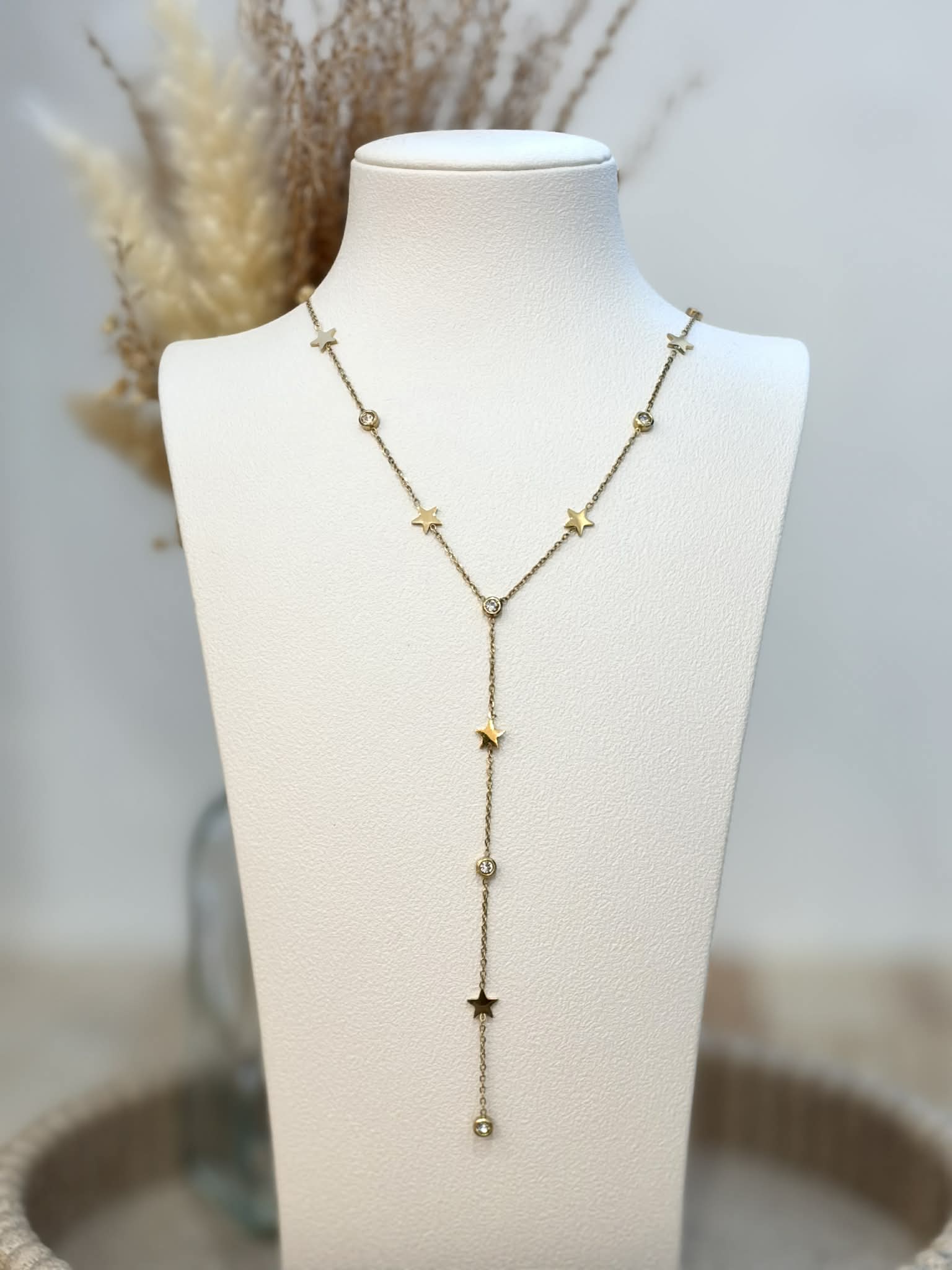 Collier Y Candice en acier inoxydable