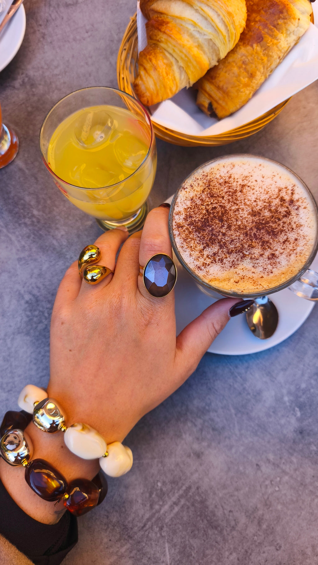 Bague Galet en acier inoxydable