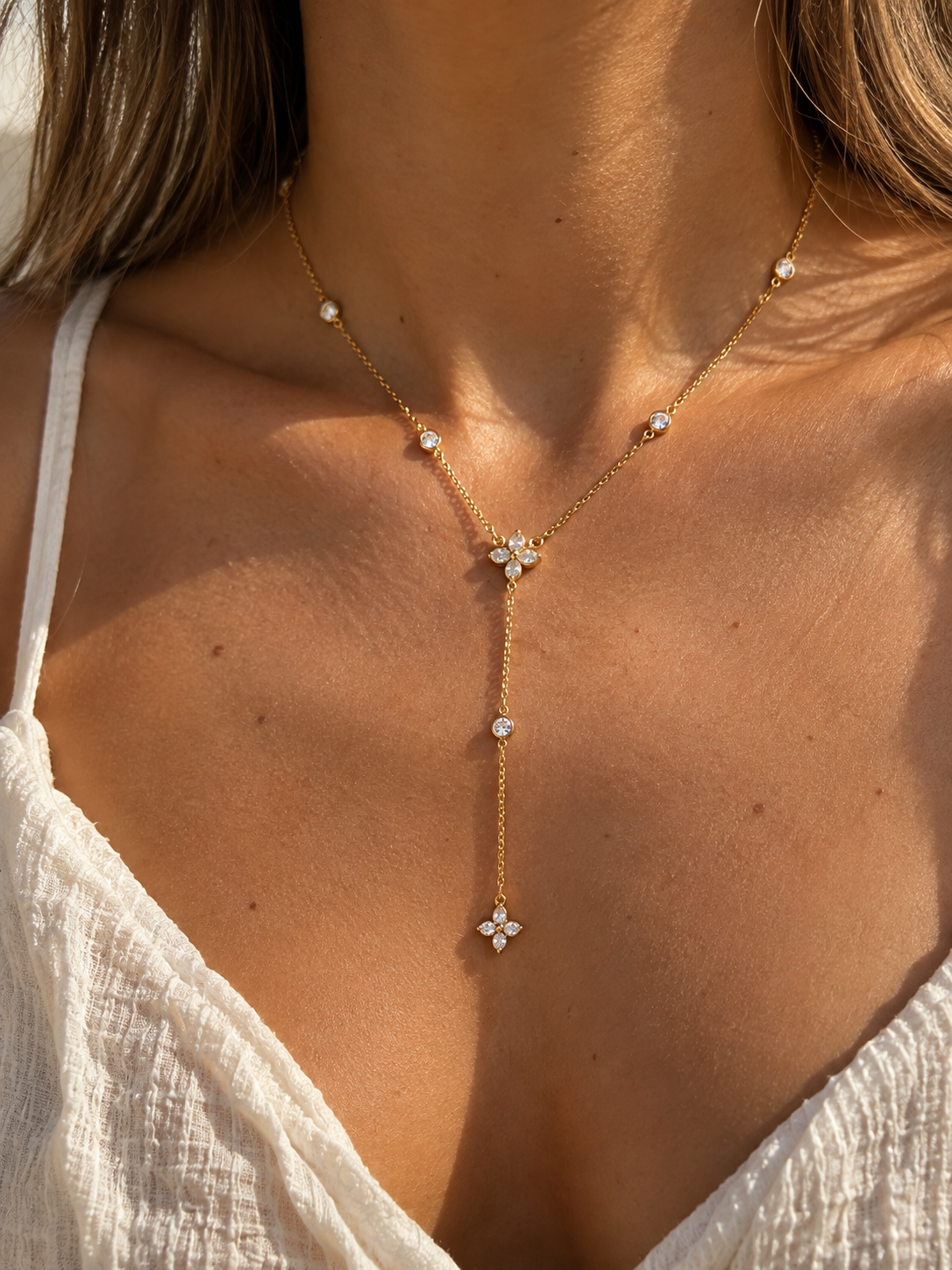 Collier Y Victoria en acier inoxydable