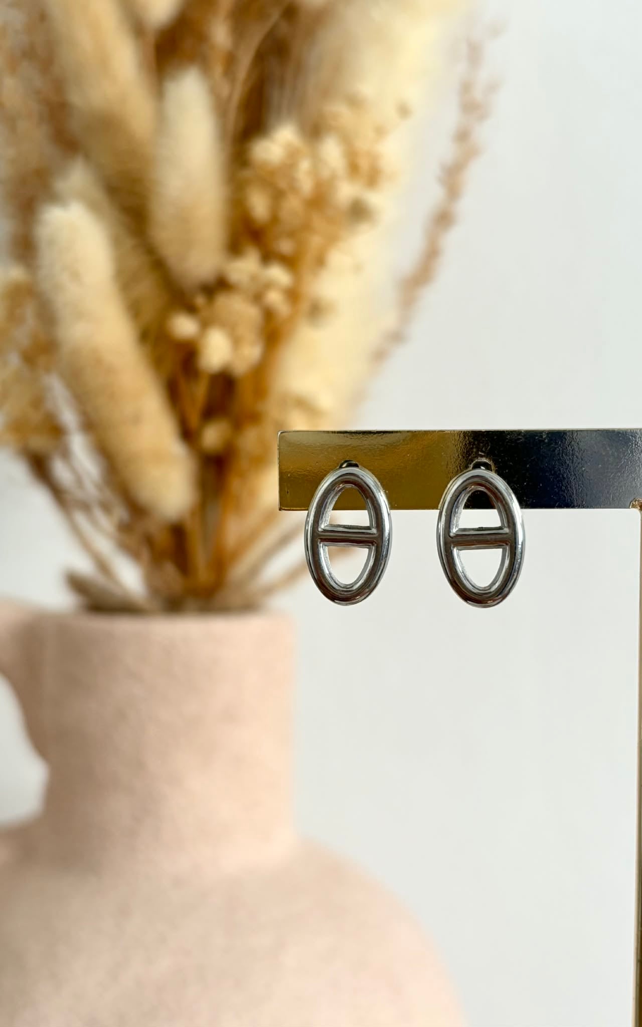 Boucles d'oreilles Eva en acier inoxydable