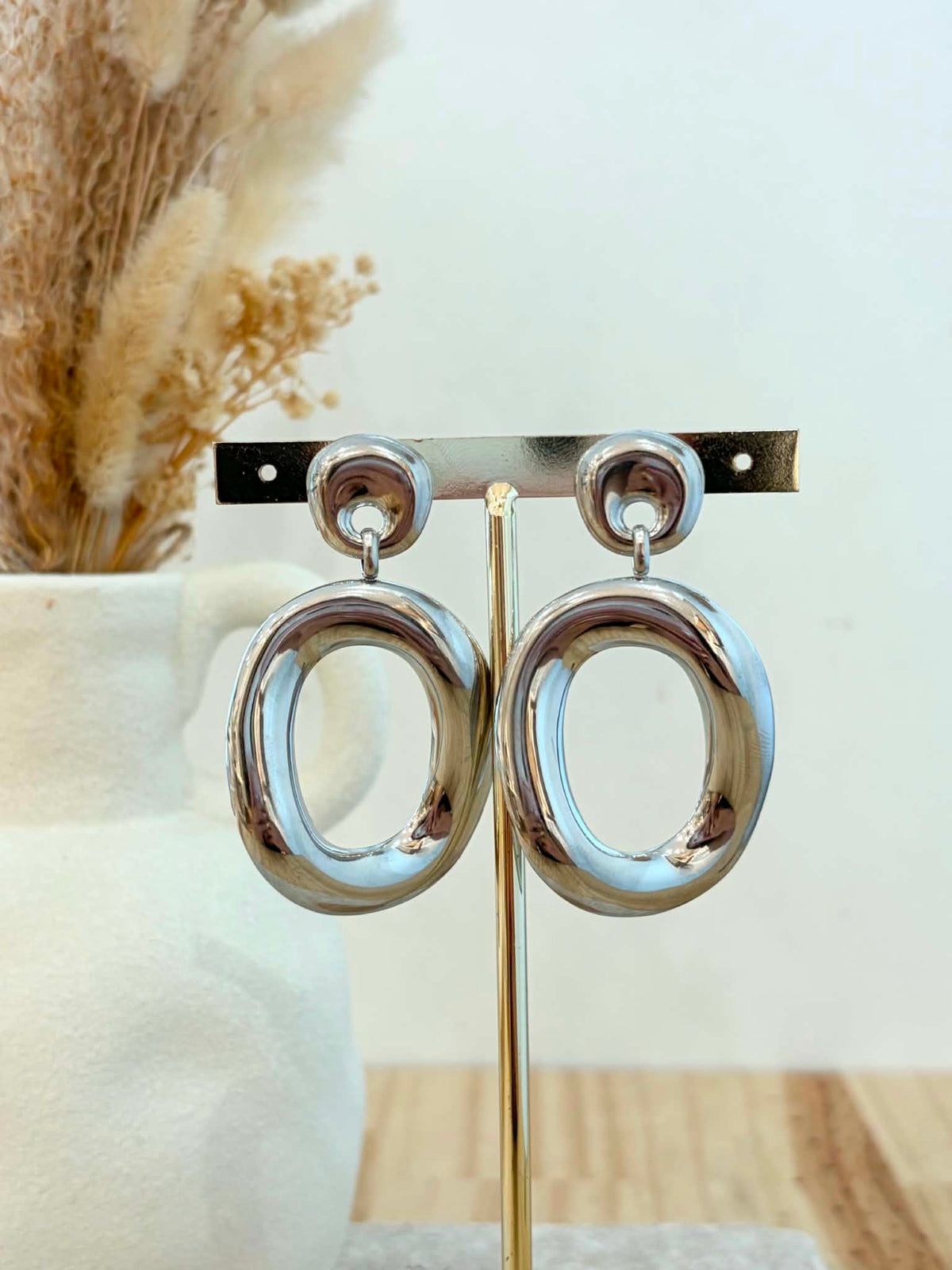 Boucles d'oreilles Marion en acier inoxydable