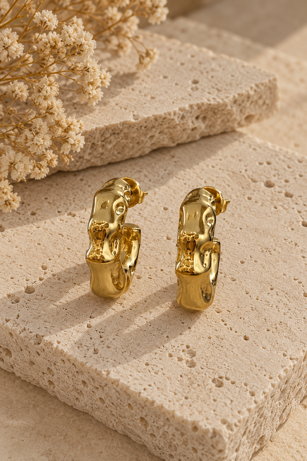 Boucles d'oreilles Alma en acier inoxydable