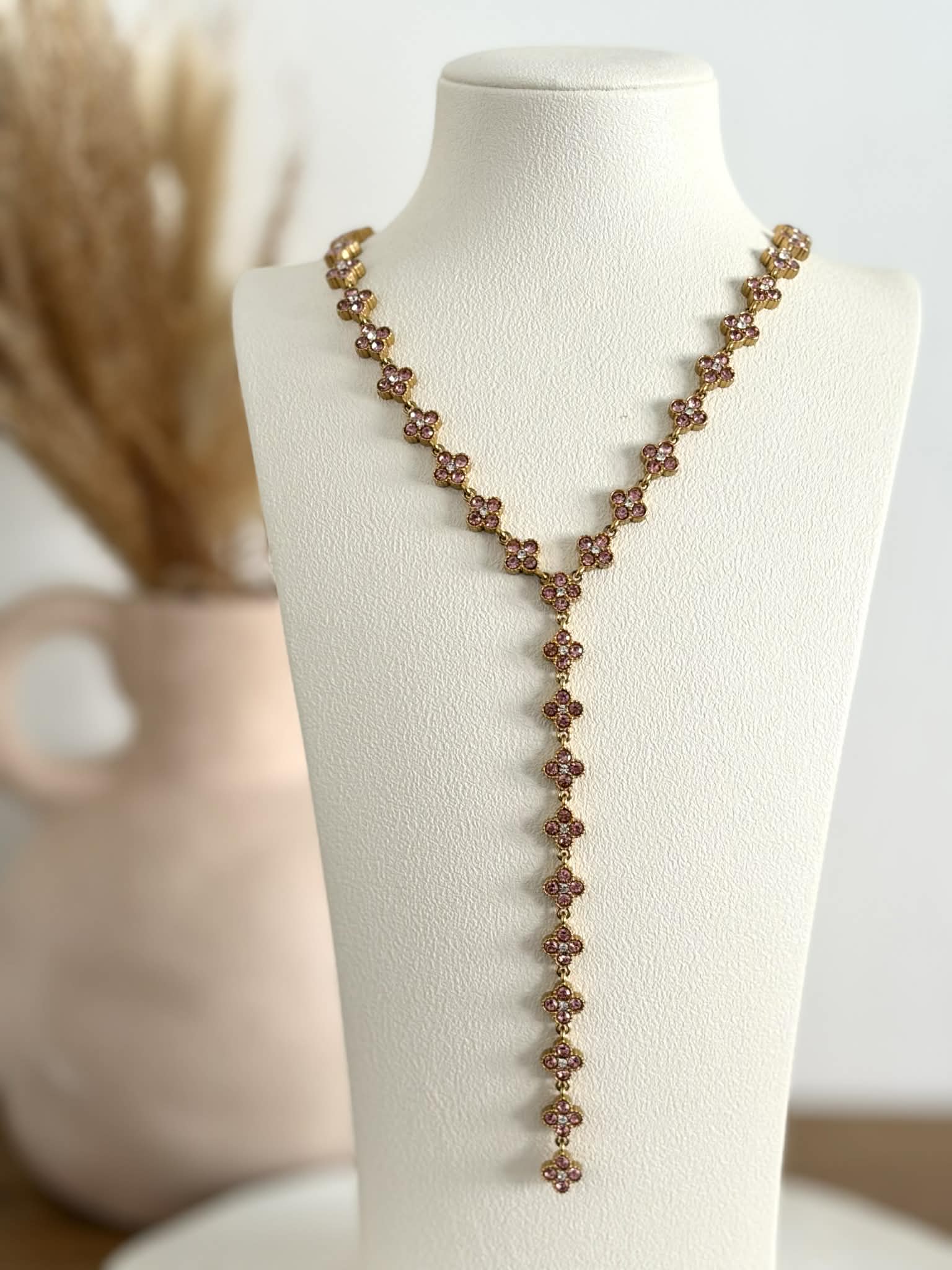 Collier Y Orianne en acier inoxydable