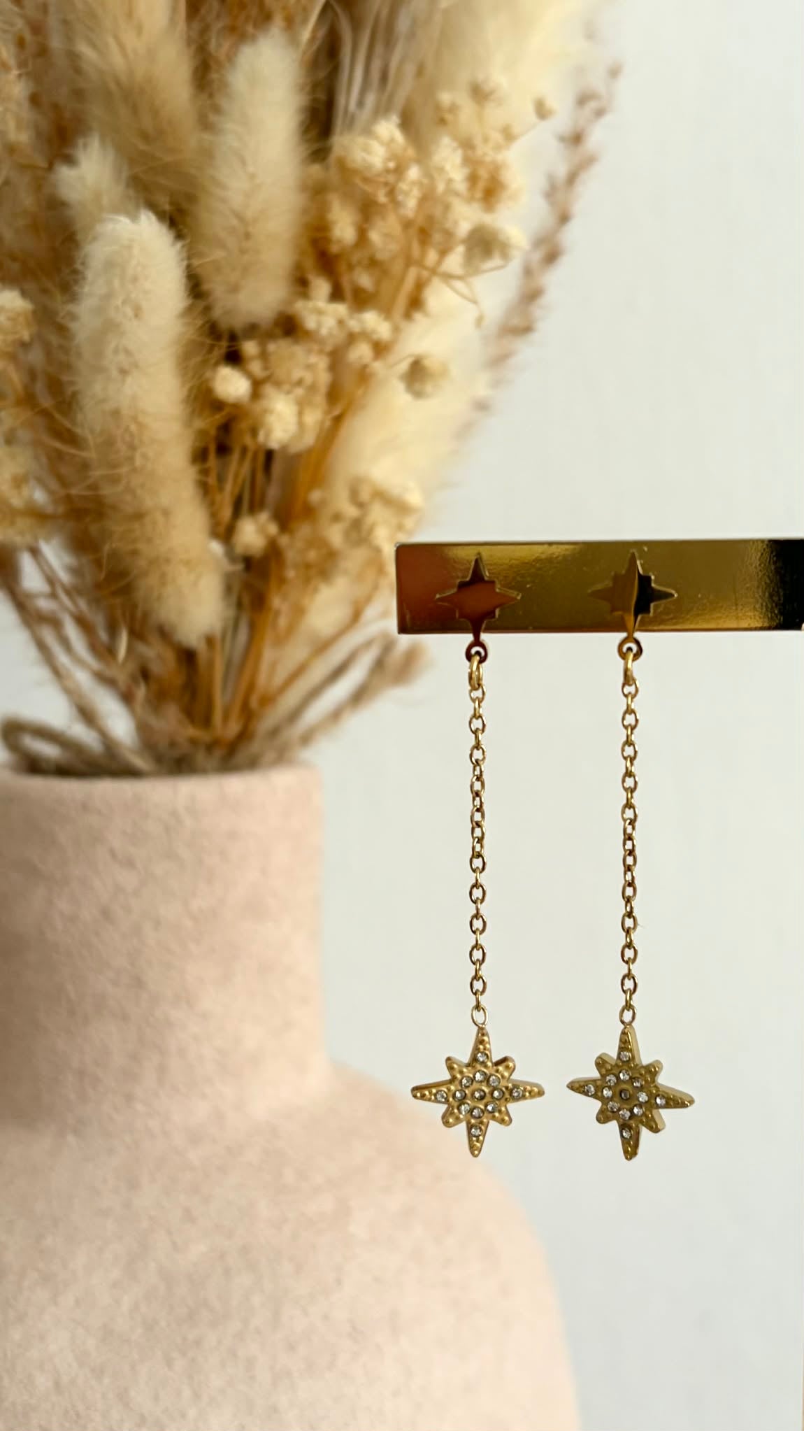 Boucles d'oreilles Nyra en acier inoxydable