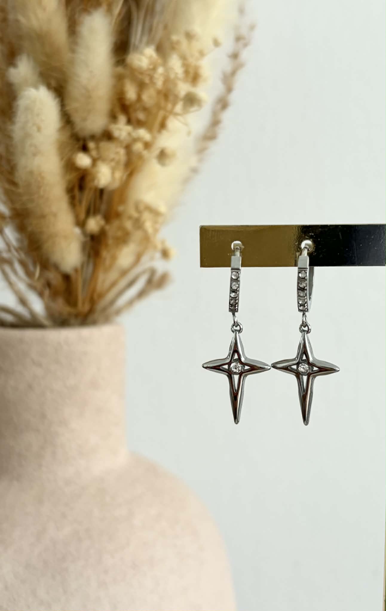 boucles d'oreilles Eya en acier inoxydable