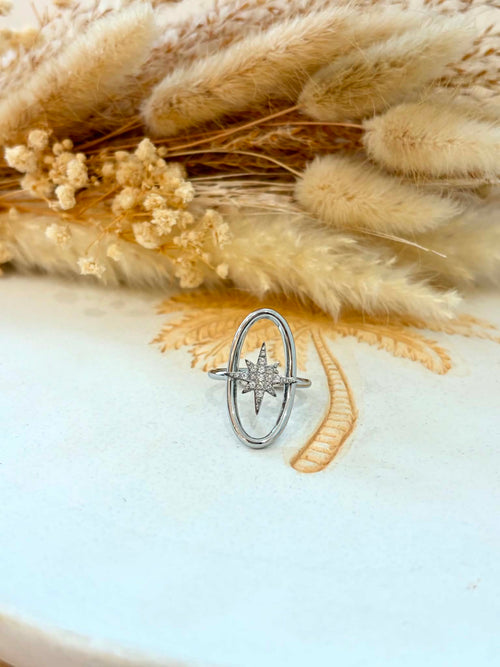 Bague Agatha en acier inoxydable