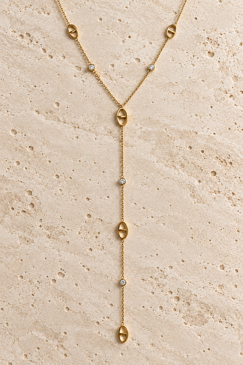 Collier Y Eva en acier inoxydable