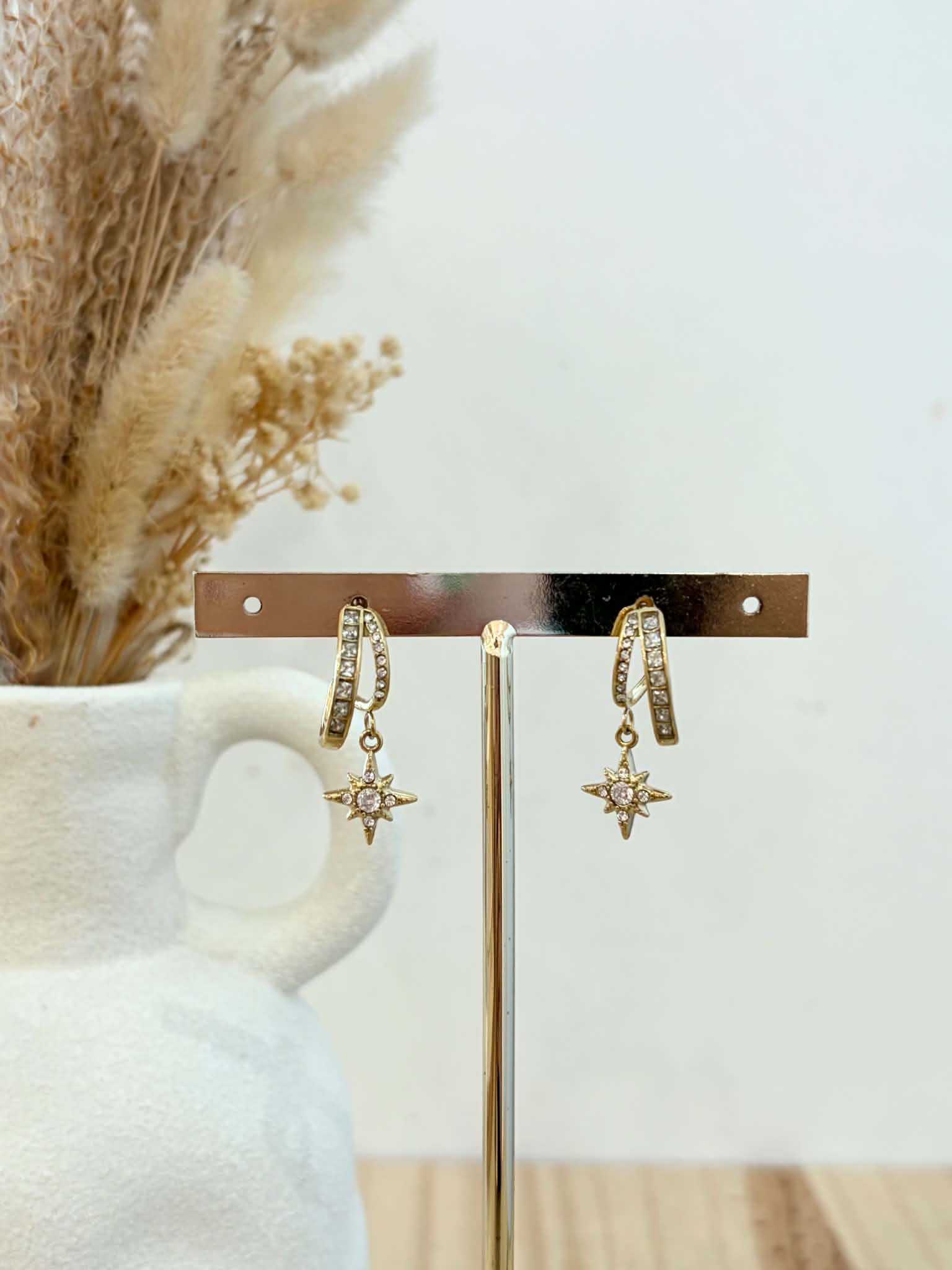 Boucles d'oreilles Estelle en acier inoxydable