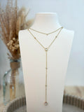 Collier Y Laura en acier inoxydable