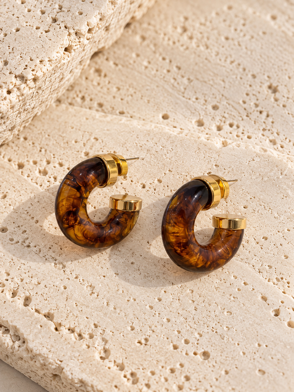 Boucles d'oreilles Paula en acier inoxydable