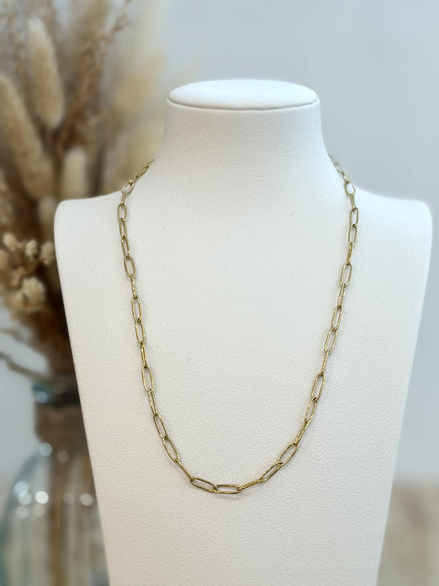 Collier à charms en acier inoxydable