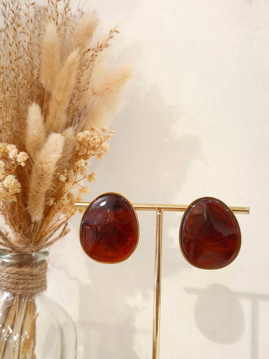 Boucles d'oreilles en acier inoxydable Amery