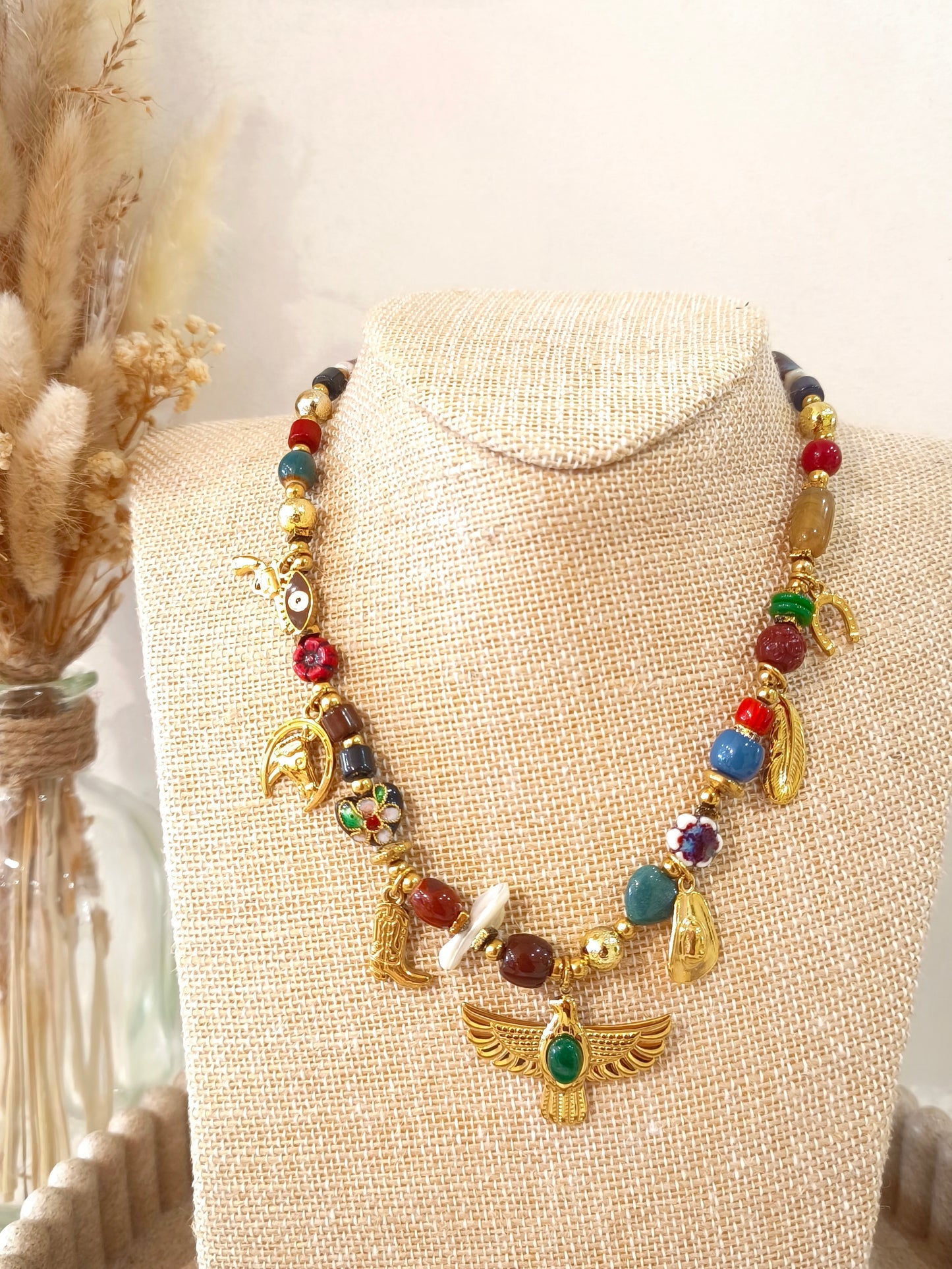 Collier Cowgirl en acier inoxydable