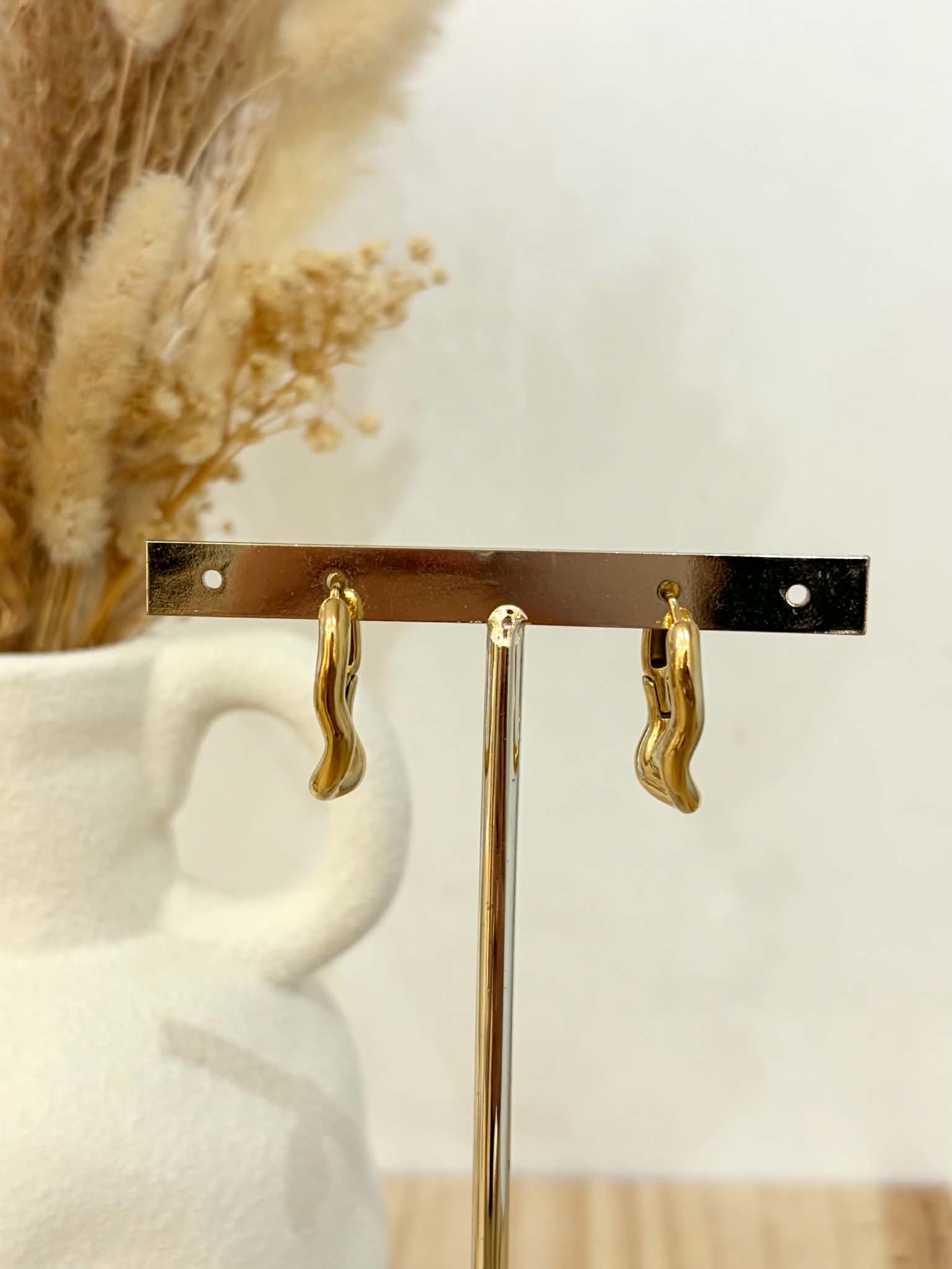 Boucles d'oreilles Blandine en acier inoxydable