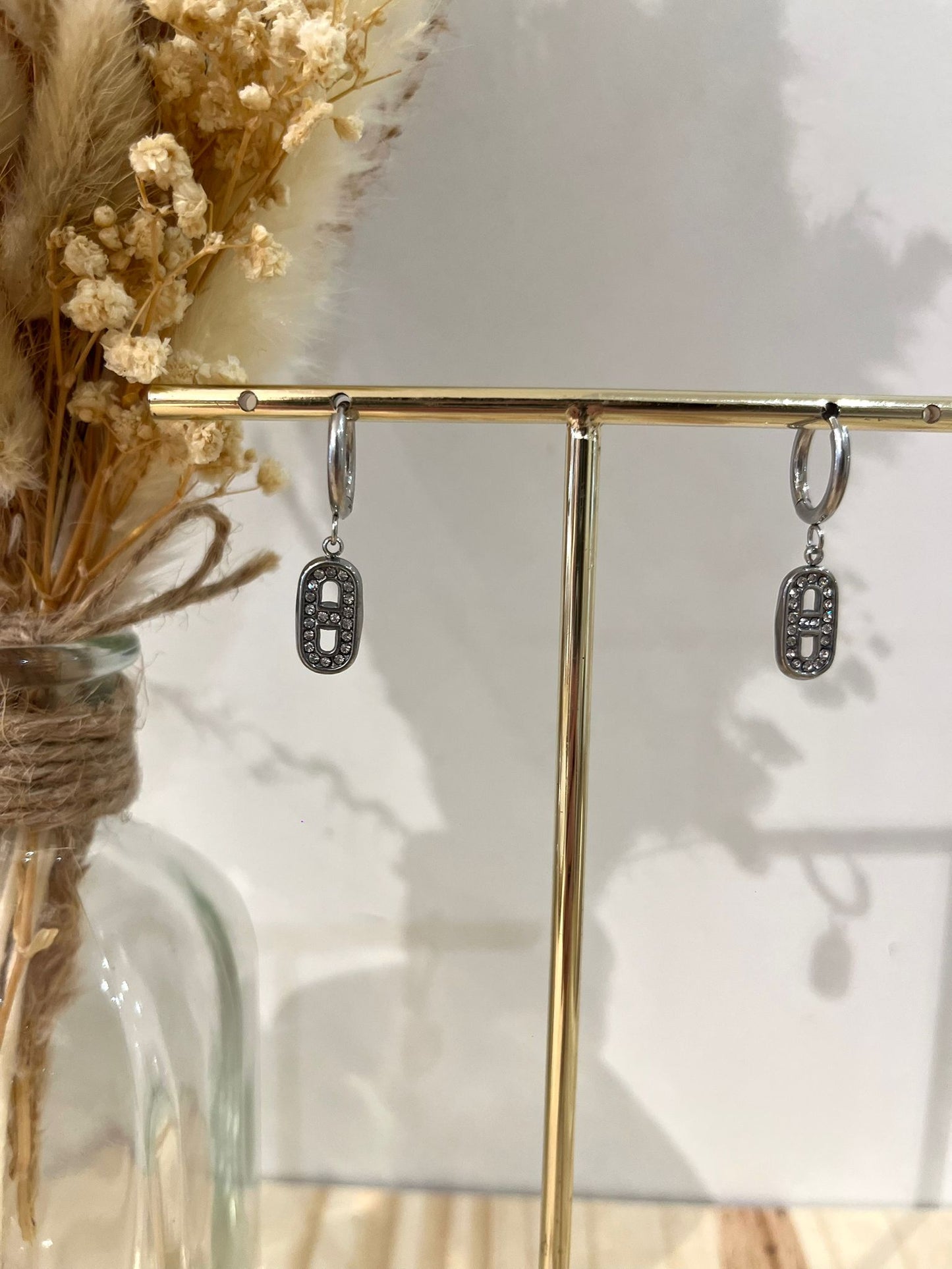 Boucles d’oreilles Emilie en acier inoxydable