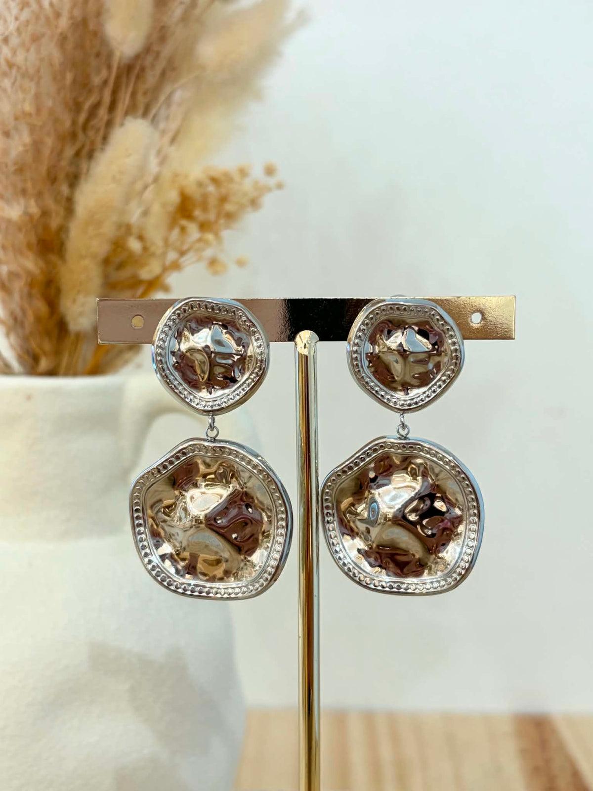 Boucles d'oreilles Lelia en acier inoxydable