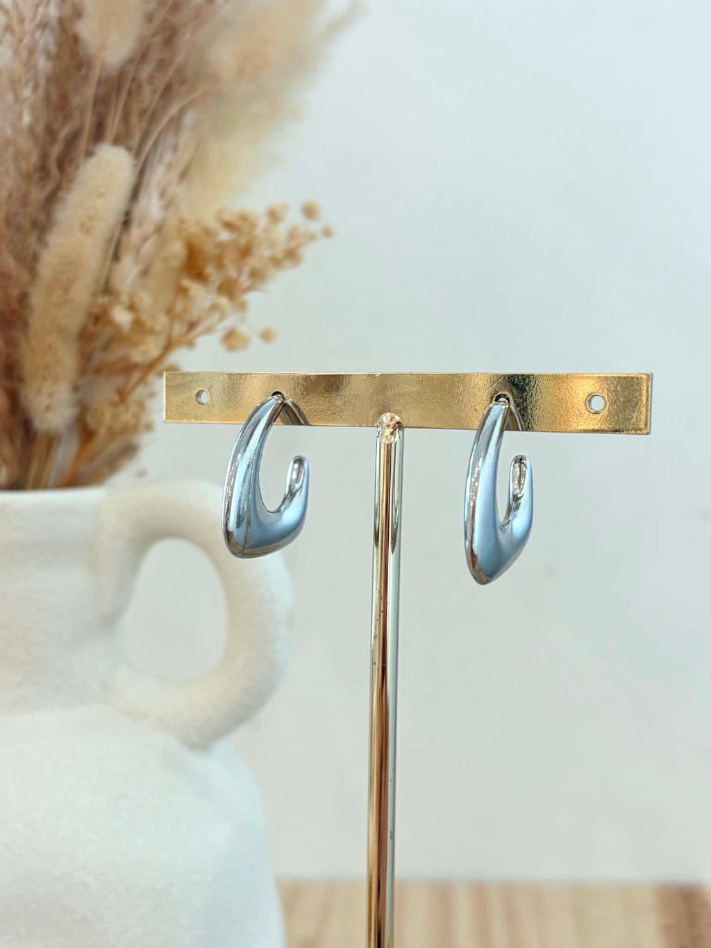 Boucles d'oreilles Lyséa en acier inoxydable