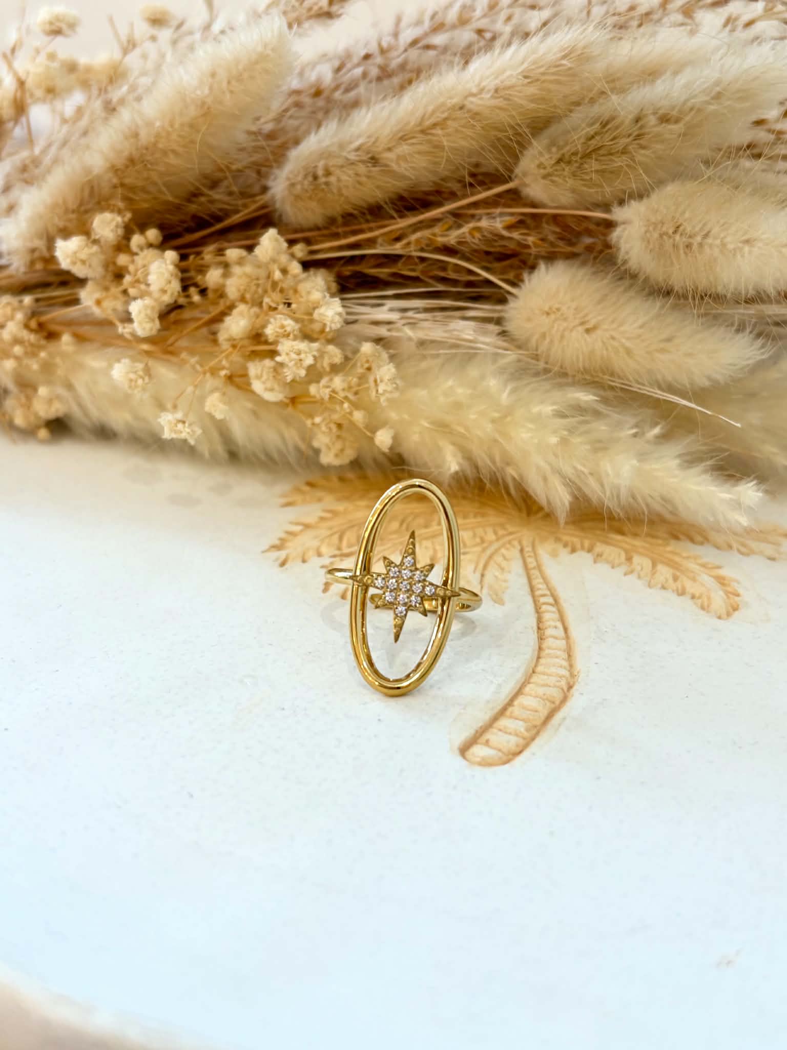 Bague Agatha en acier inoxydable