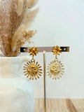 Boucles d'oreilles Saphira en acier inoxydable