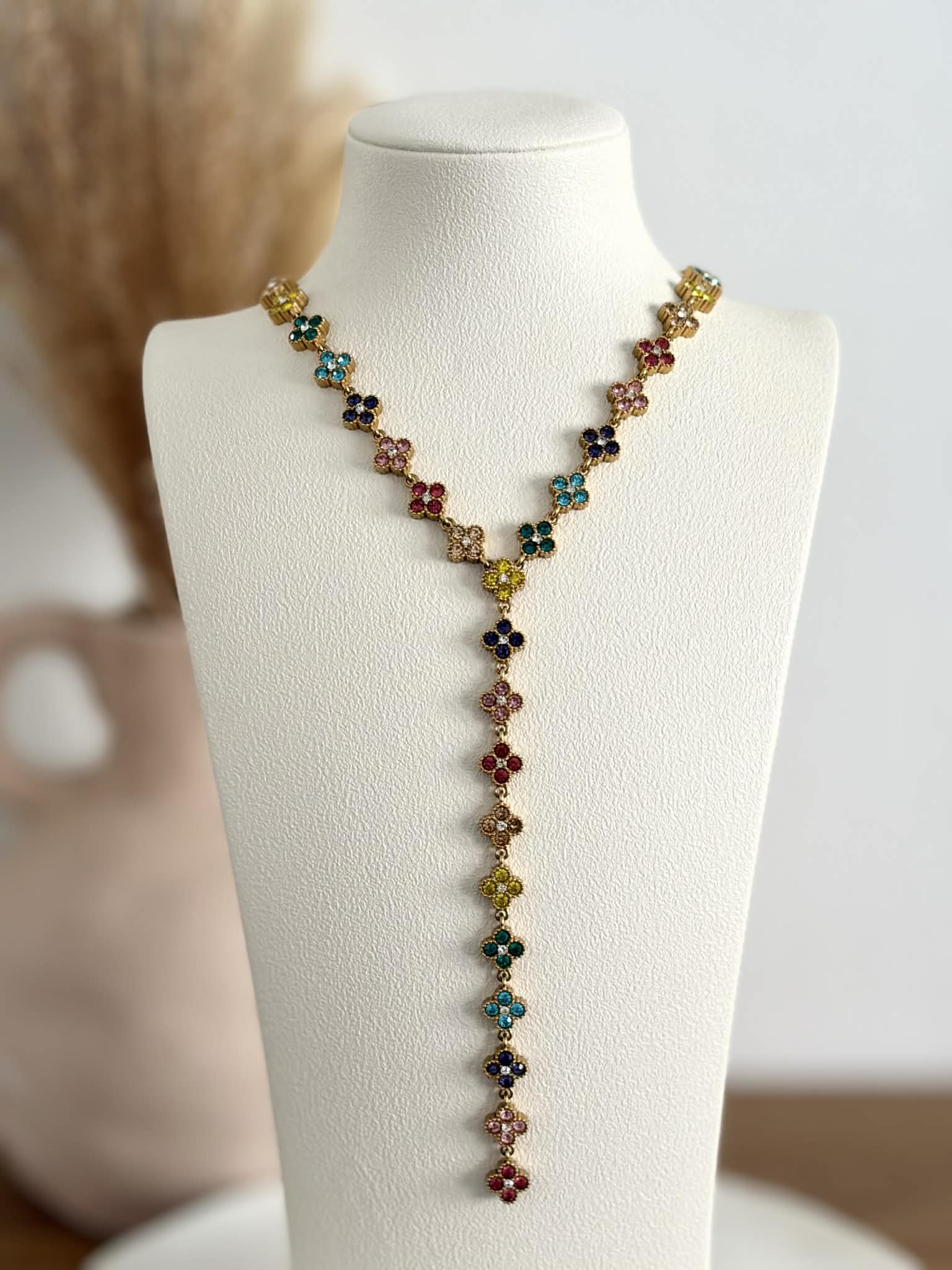 Collier Y Orianne en acier inoxydable