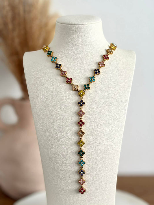 Collier Y Orianne en acier inoxydable