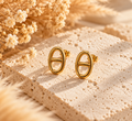 Boucles d'oreilles Eva en acier inoxydable