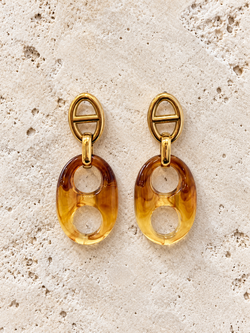 Boucles d'oreilles Djego en acier inoxydable
