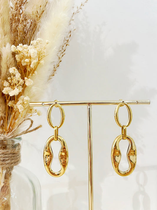 Boucles d'oreilles best seller Bertille en acier inoxydable
