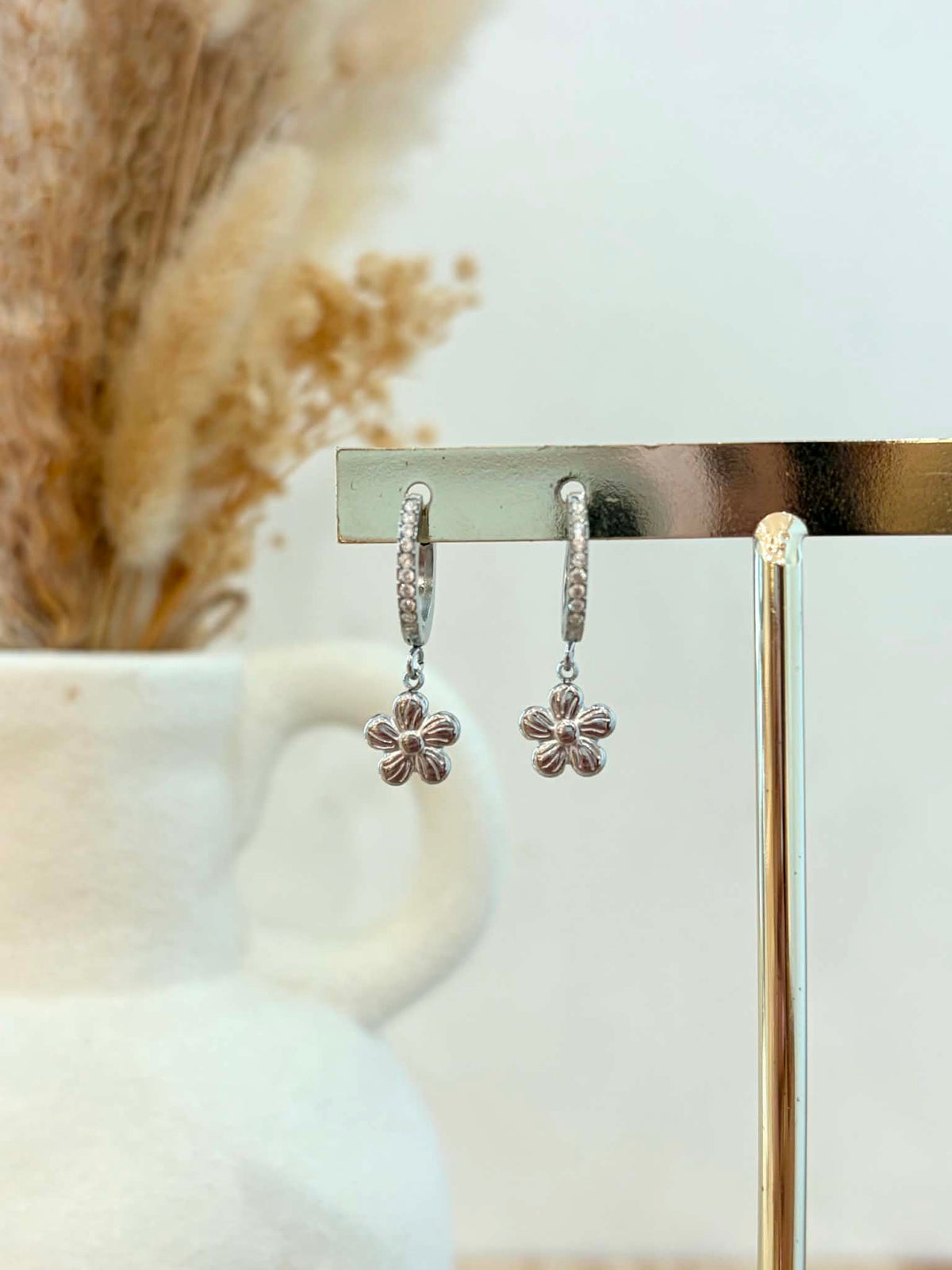 Boucles d'oreilles Clotilde en acier inoxydable