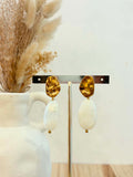 Boucles d'oreilles Mathilde en acier inoxydable