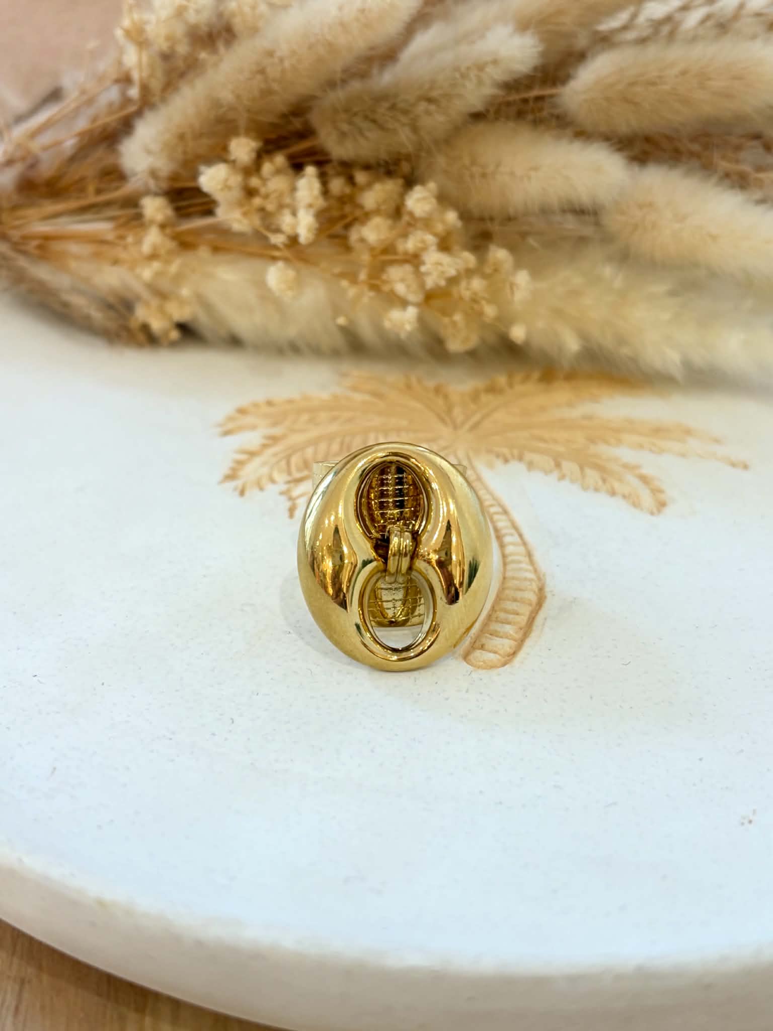 Bague Nyméria en acier inoxydable