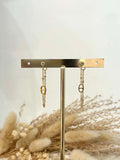 Boucles d'oreilles June en acier inoxydable