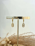 Boucles d’oreilles Emilie en acier inoxydable