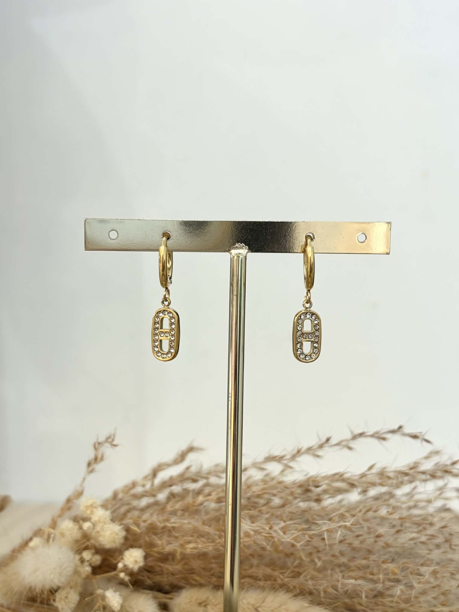 Boucles d’oreilles Emilie en acier inoxydable