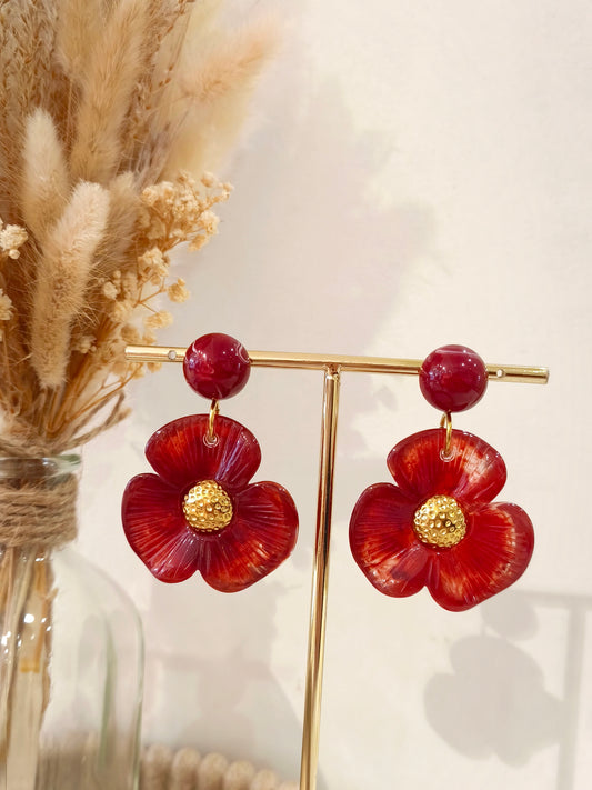 Boucles d’oreilles Amandine en acier inoxydable