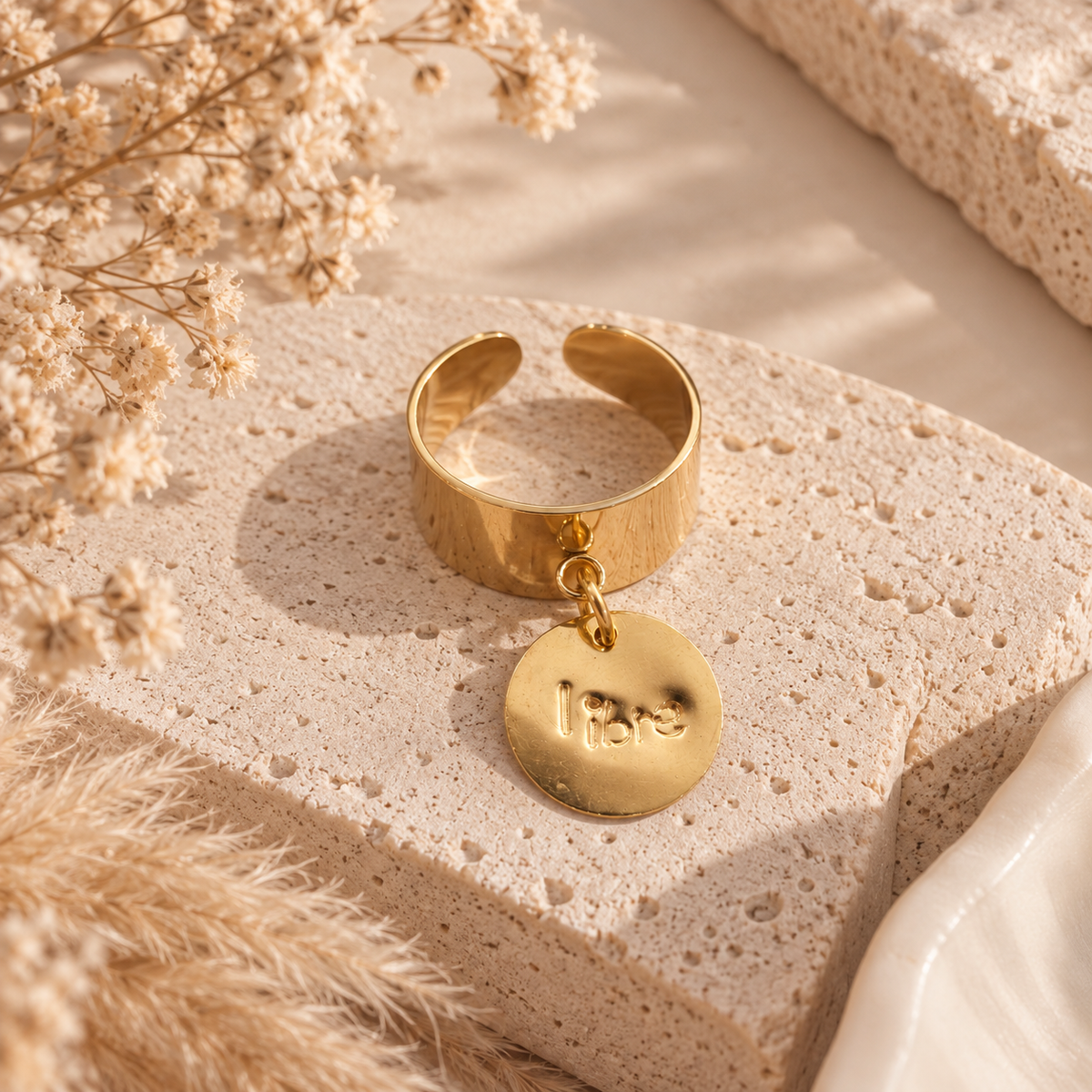 Bague personnalisable Aurora en acier inoxydable