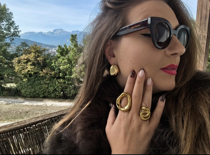 Boucles d'oreilles Selya en acier inoxydable