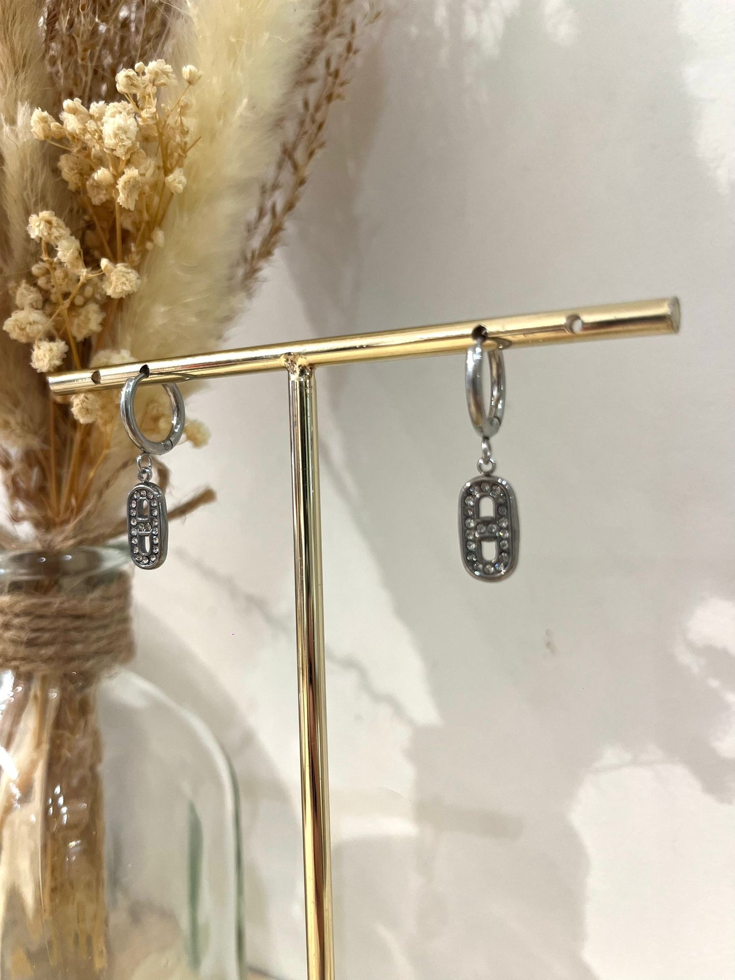 Boucles d’oreilles Emilie en acier inoxydable