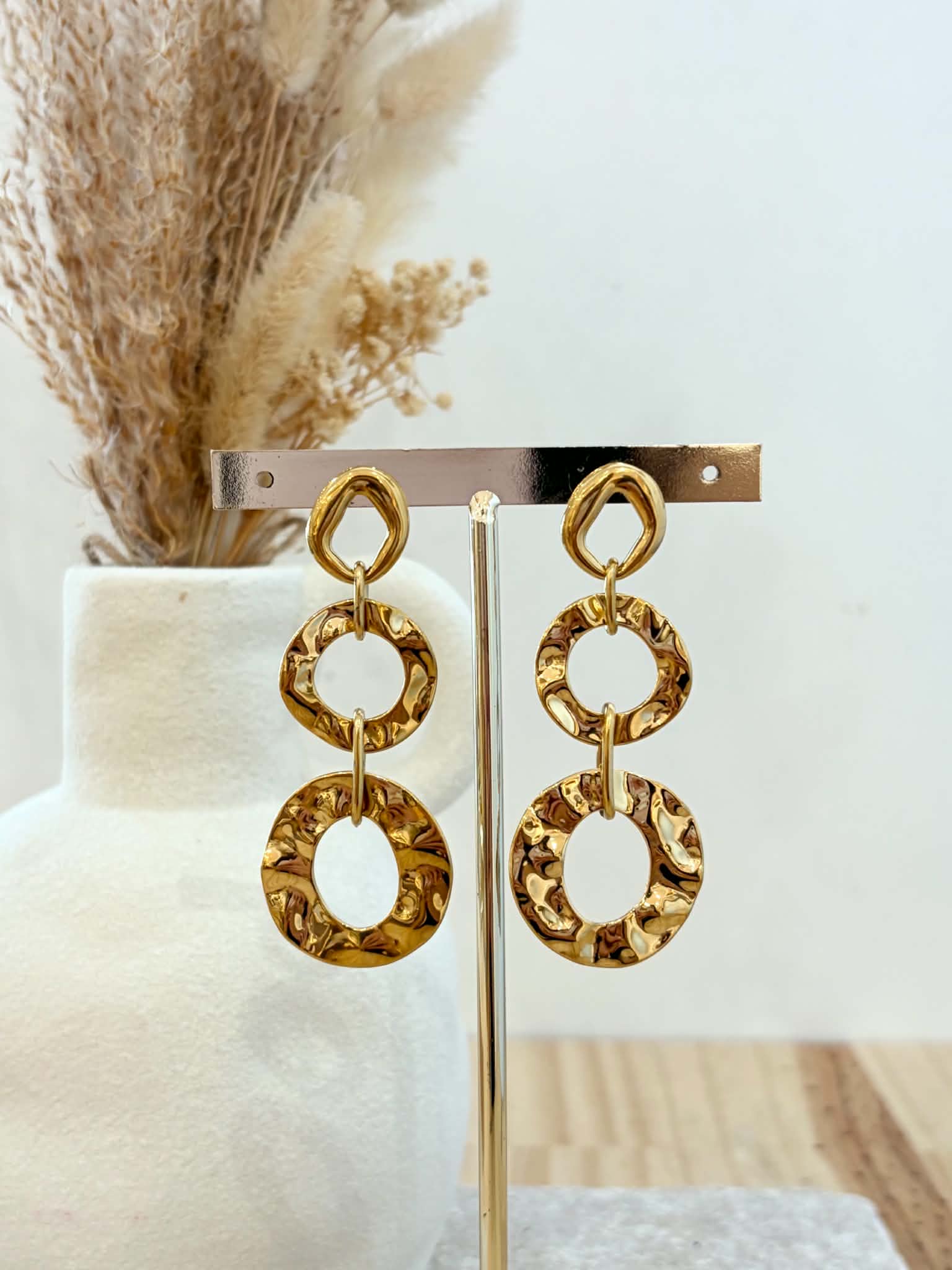 Boucles d'oreilles Juliette en acier inoxydable