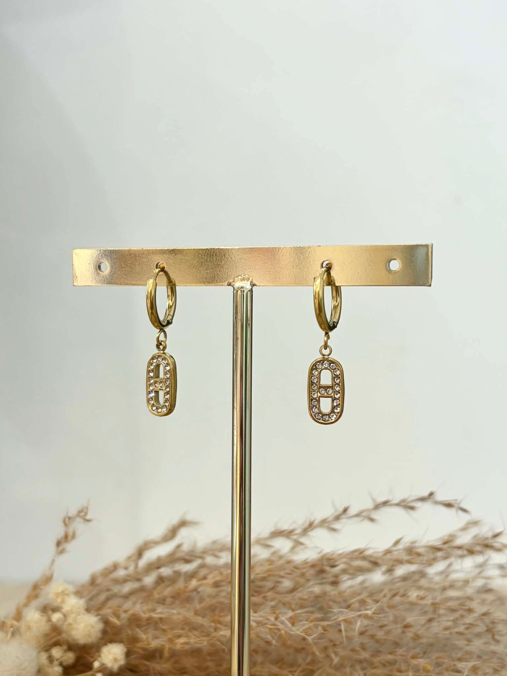 Boucles d’oreilles Emilie en acier inoxydable