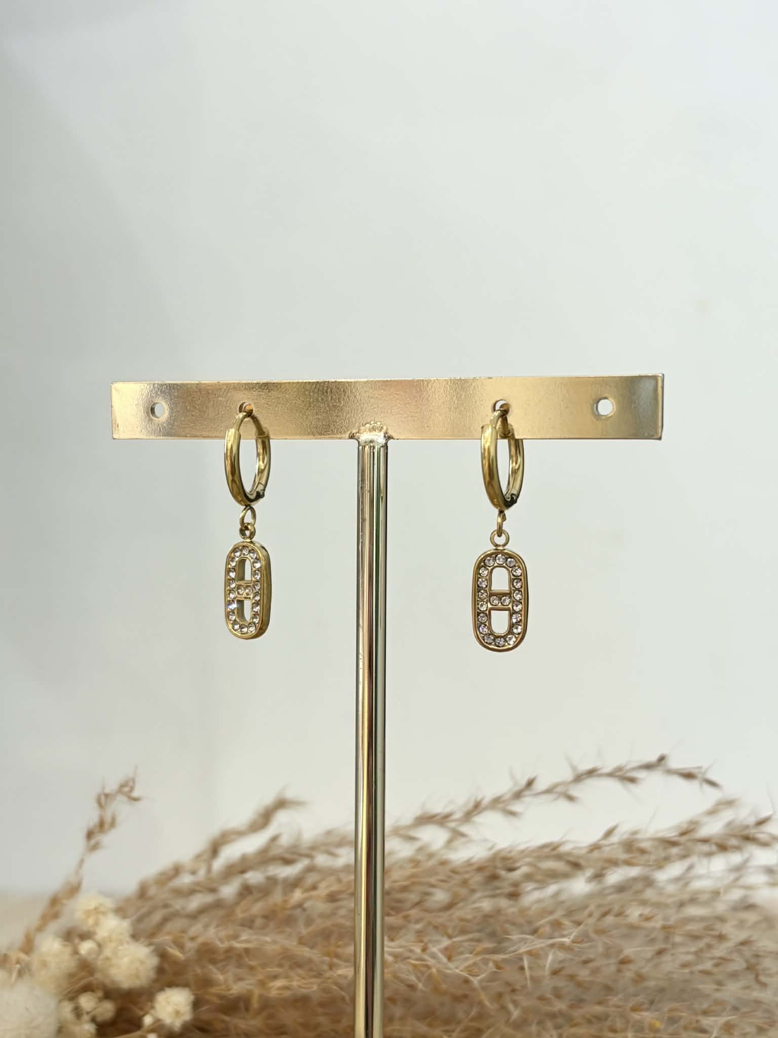 Boucles d’oreilles Emilie en acier inoxydable