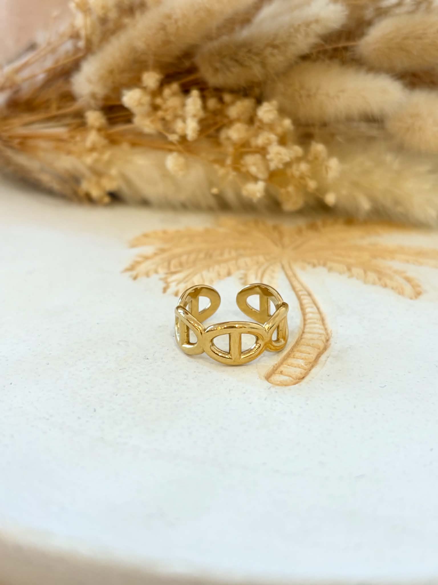 Bague en acier inoxydable Lyria