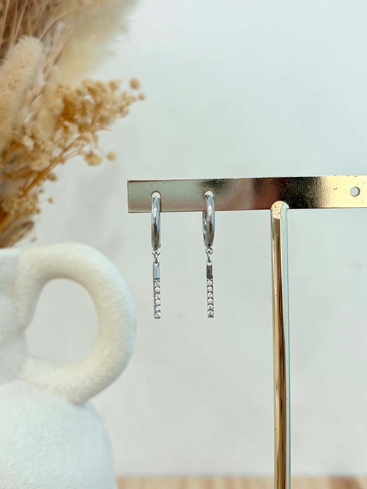 Boucles d'oreilles Fanny en acier inoxydable