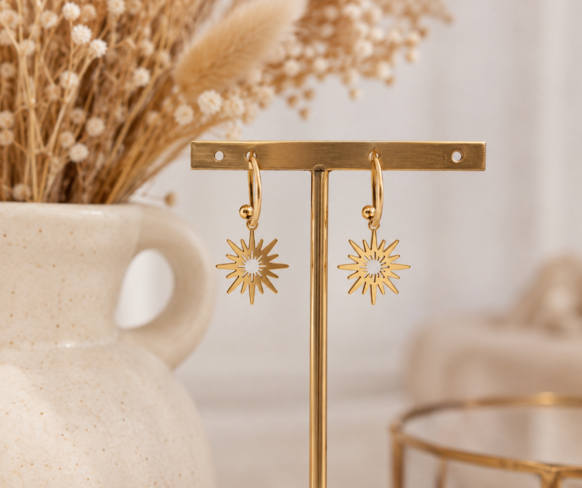 Boucles d'oreilles personnalisables Kyle en acier inoxydable